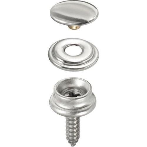 New 10 Sets Stainless Steel Snap Fastener Marine Yacht Boat Canvas Cover Tool Button