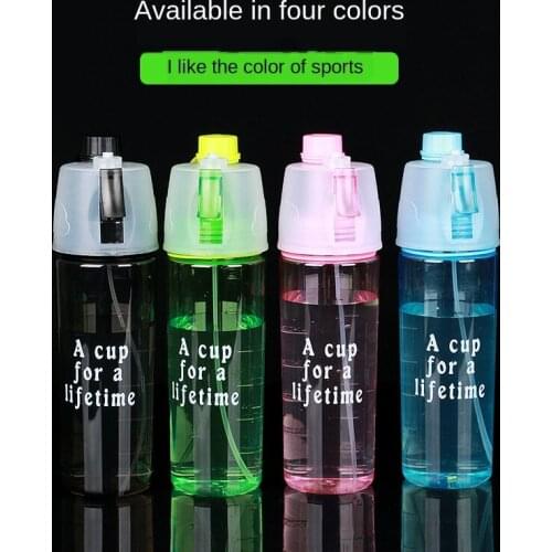 New 600Ml 3 Color Solid Plastic Spray Cool Summer Sport Water Bottle Portable Climbing Outdoor Bike Shaker My Water Bottles