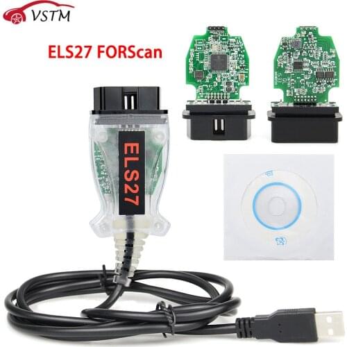 OBD2 Els27 V2.3.8 Car Diagnose OBD 2 Els 27 Green PCB PIC24HJ128GP+FTDI Mircochip FoCOM ELM327&J2534 Pss-Thru