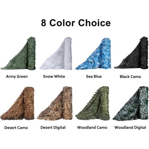 1.5x2M Single Layer Camouflage Nets Woodland Army Training Camo Netting Car Covers Pool Beach Garden Sun Shelter Awnings