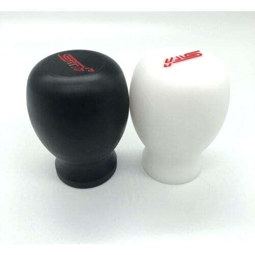 STI Shift Knob Legacy Black White Car Gear Knob Pom Headball Gear Shift Knob 5Speed 6Speed