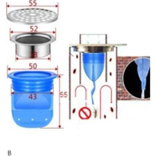 Silicone Kitchen Strainer Drainer Anti-odor Pest Control Floor Drain Accessories