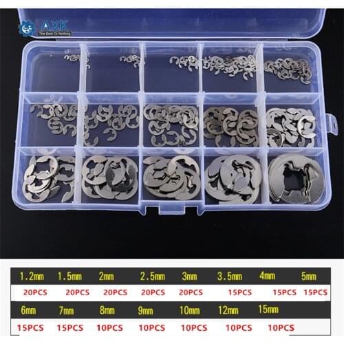 Split Washers Circlip Sack Retainer 304 Stainless Steel M2 M2.5 M3 M4 M5 M6 M8 Retaining Rings Gb896 M1.2 M1.5 M7 A Type