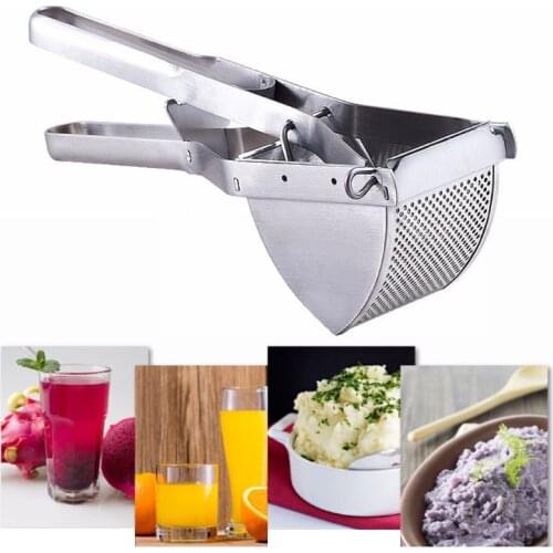 Heavy Duty Stainless Steel Manual Juicer Potato Masher Ricer for Baby Food Fruit 667A