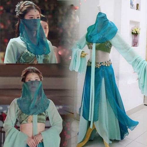 7 Designs Maid Dance Costume for Drama San Qian Ya Sha Actress Qin Chuan Zhao Lusi Stage Performance Hanfu Cosplay Photograpy