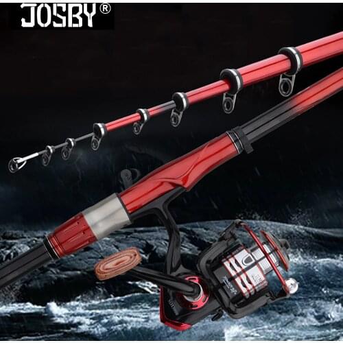 JOSBY Pasca Spinning Fishing Rod Feeder Pole Peche Carbon Fiber Rock Telescopic Sea Ultra Light Accessories 3.6M 4.5M 5.4M 6.3M