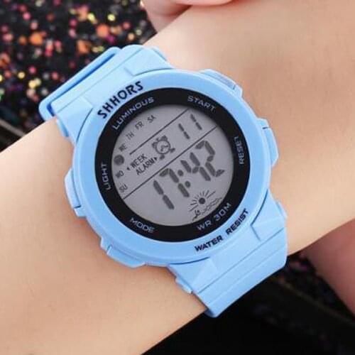 2020 Shhors Women Led Digital Watches Silicone Band Electronic Watch Women Casual Sport Watches Reloj Mujer Relogio Feminino