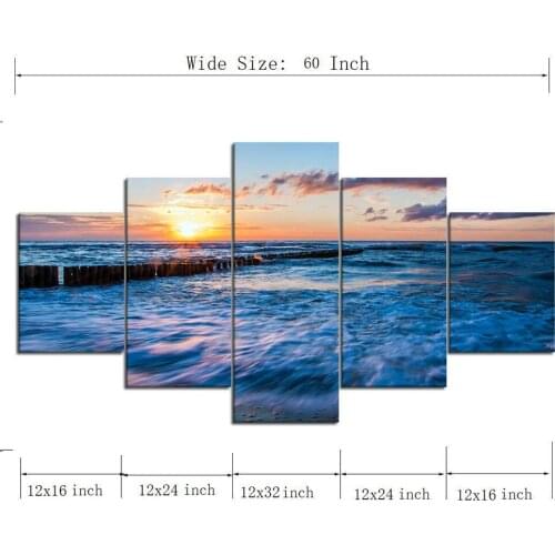 Custom Size Spectacular Ocean Storm Canvas Paintings Huge Waves Posters Prints Sea Wall Art Pictures for Living Room Home Decor