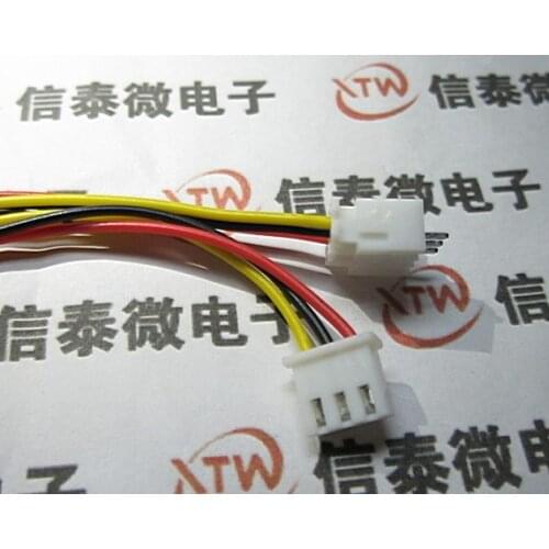 10Sets/LOT XH single head cable / electronic wire / XH2.54-3P single head lines / other end tinned / Long 30CM Wholesale