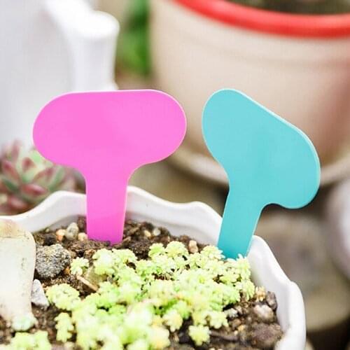 100pcs Garden Flowers Potted Plant Nursery Signs Prompt Card And Tag Identification Tools Decorations Plastic Label Garden
