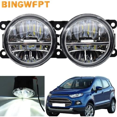 2pcs/lot High quality Bumper Led Fog Light For Ford Ecosport Halogen lamp