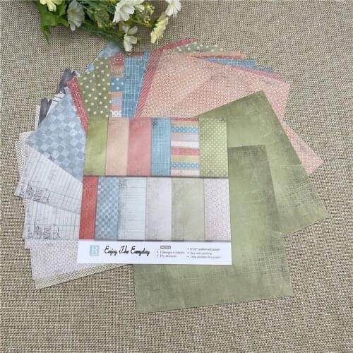 24 sheet 6"X6" Enjoy The Everyday tale patterned paper Scrapbooking paper pack handmade craft paper craft Background pad