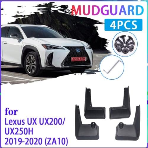 4 PCS Car Mud Flaps for Lexus UX UX200 UX250H 2019~2020 ZA10 Mudguard Splash Guards Fender Mudflaps Auto Accessories