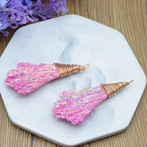 5pcs material resin charm special-shaped imitation stone light sweater necklace pendant jewelry accessories DIY