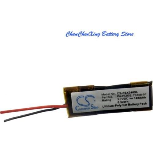 Cameron Sino 140mAh Battery 70868-01, 73366-01, PA-PL002 for Jabra BT2010, BT2020, BT250V, BT4010, BT500V, VH110