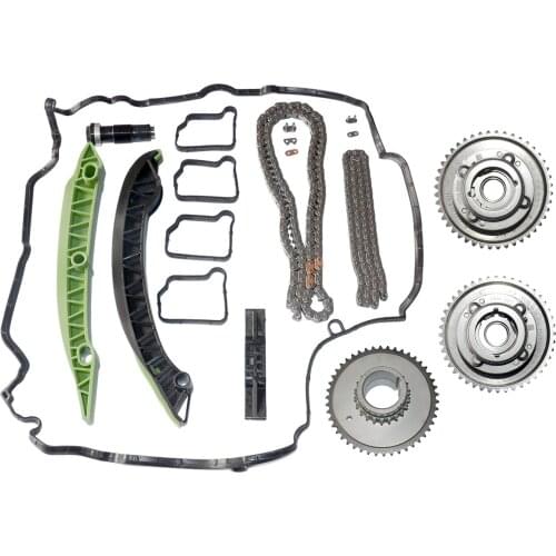 AP02 TIMING CHAIN KIT + CAMSHAFT ADJUSTER VVT GEARS FOR MERCEDES M271 C180 C200 C250 CGI C E SLK Class 180 200 250 CGI