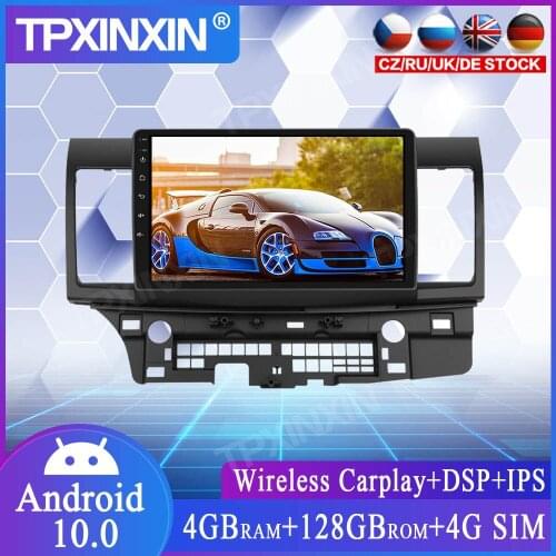 4+128GB Android 10.0 For Mitsubishi Lancer 2012+ Car GPS Navigation Car Player Auto Radio Tape Recorder Stereo Head Unit Stereo