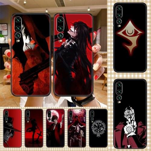 Anime Hellsing Phone case For Huawei P Mate P10 P20 P30 P40 10 20 Smart Z Pro Lite 2019 black art cover luxury coque painting