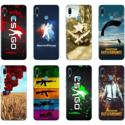 Silicon phone cover case for huawei Y5 Y6 Y7 Y9 PRO PRIME 2019 honor 8s 8a 20 LITE PRO 10i view 20 V20 Counter Strike CS GO PUBG