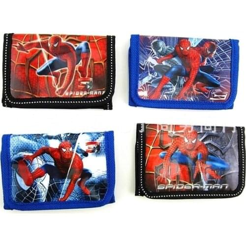 Disney Marvel Spiderman Frozen Minnie Mouse kids Random one Wallet Figure Wallet Card Bag Coin Purse Christmas Gift for children