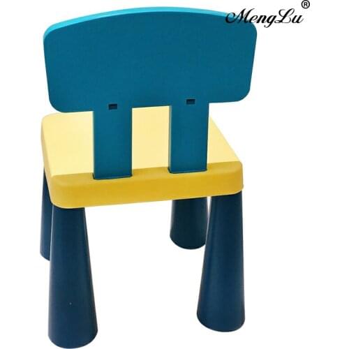 Zq Children Chair Backrest Babys Stool Thickened Kindergarten Learning Chair Plastic Household Thickened