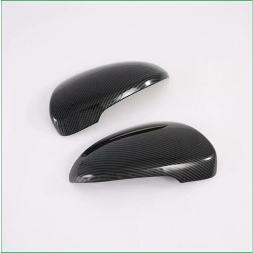 For Hyundai Tucson 2015 2016 2017 2018 2019 ABS Carbon Paint Color Exterior Door Side Wing Rearview mirror Cover Sticker Trim