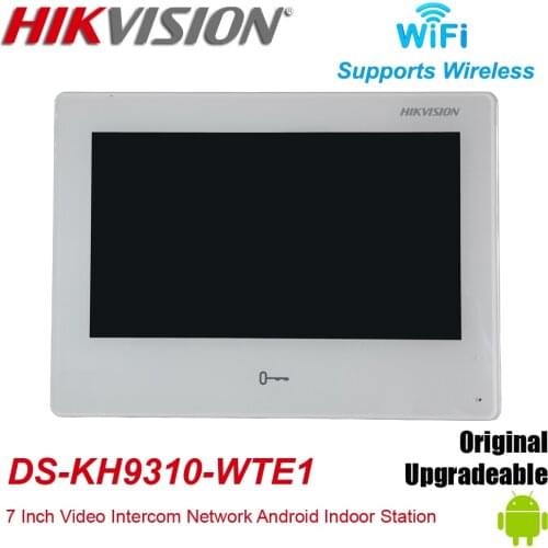 Hikvision DS-KH9310-WTE1 Video Intercom Android Indoor Station 7-Inch Colorful Touch Screen Standard POE WIFI Monitor