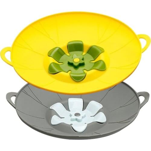 Cookware Parts Flower Silicone Spill Stopper Pot Pan Lid Spill Stopper Pot Bowl Cover Anti-overflow Cooking Utensil For Kitchen