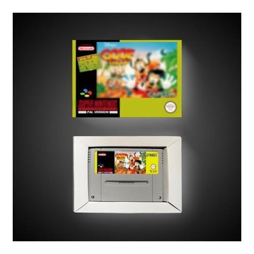 Goof Troop - EUR Version Action Game Card with Retail Box