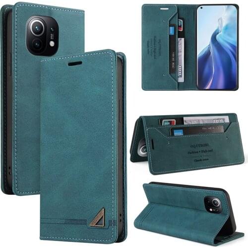 Magnetic Flip Leather Case for Xiaomi 10 11 Redmi 7A 8 8A 9 Note 8 9 10 Pro Phone Case With RFID Blocking Material