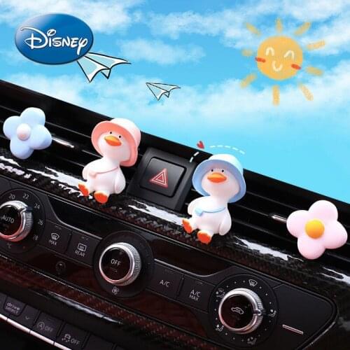Disney Car Perfume Aromatherapy Clip Air Conditioning Air Outlet Cute Duck Car Interior Perfume Decoration Supplies
