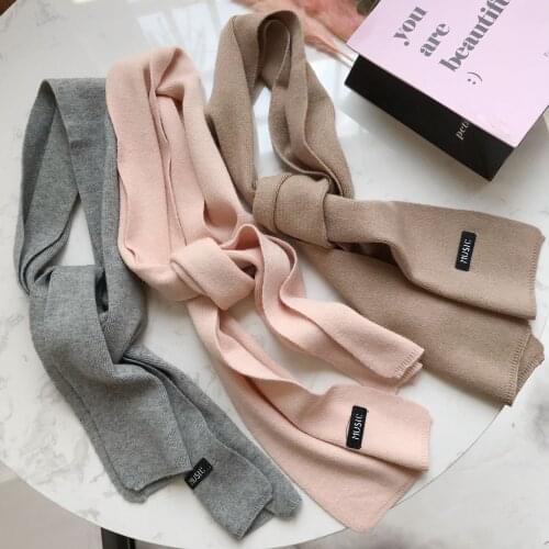 Fashion kids boys girls knitted Scarf Children winter Scarf Keep Warm Scarves Solid color Wool Blends neckerchief 9 colors