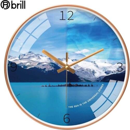 INS Nordic Wall Clock Modern Design Art Living Room Creative Sea Watch Home Bedroom Clocks Wall Home Decor Silent Reloj Pared