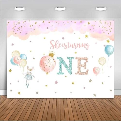 Neoback Newborn baby shower party decoration banner first birthday theme backdrop for photography studio cute design drop 493