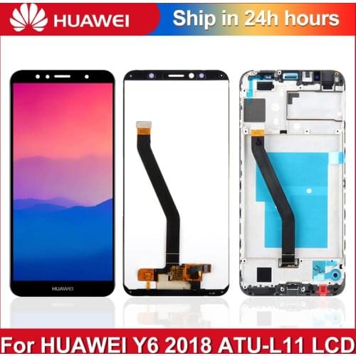 Original LCD 5.7 inch For Huawei Y6 Prime 2018 ATU-LX1 / ATU-L21 ATU-L31 L42 LCD Display Touch Screen Digitizer Assembly + frame
