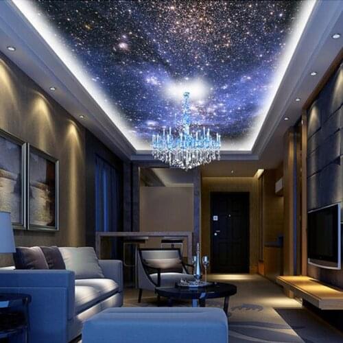 Custom 3D Photo Wallpaper Star Planet Universe Space Planet Mural Wall Paper Ceiling Living Room Bedroom 3D Wall Mural Wallpaper