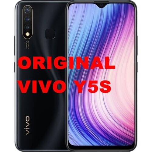 DHL Fast Delivery Vivo Y5S Cell Phone Helio P65 Android 9.0 6.53" IPS 2340x1080 6GB RAM 128GB ROM 16.0MP 4 Cameras Fingerprint
