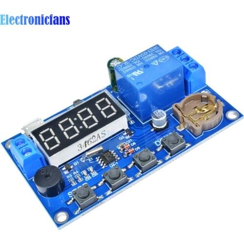 LED Digital Real time Timing Delay Timer Relay Module 5V DC Switch Control Clock Synchronization Multiple mode control