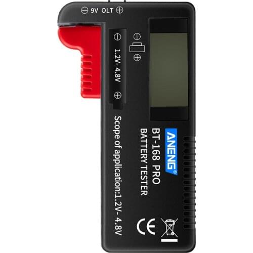 ANENG BT-168 PRO Battery Tester Digital-display Type Tester Battery Checker Battery Capacity Diagnostic Tool Universal Tester