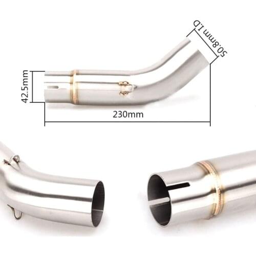 Motor Muffler Exhaust Link Pipe Motorbike Muffler Escape Connect Pipe for GSX-R750 GSXR750 GSX-R600 Middle Pipe Adapter