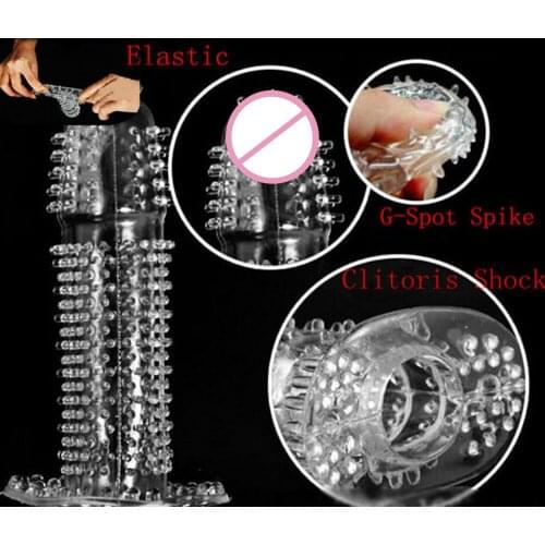 High Quality Crystal Cock Rings Adult Sex Products Reusable Condom Sexy Toys Penis Sleeves Penis Extension Cock Rings S00201 O4