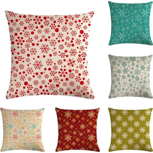 High Quality Cushion Cover Star Snowflake Geometric Custom Linen Throw Pillows Letter Pillowcase Decorative Pillow Cover ZY731