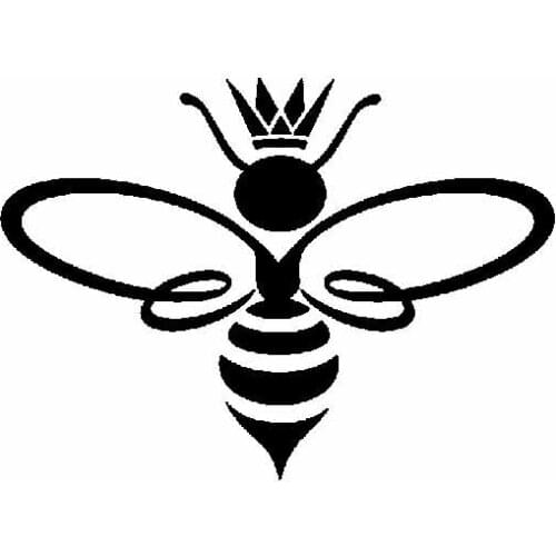 14.3CM*10.4CM Dazzling Honorable Honey Bee Lovely Vinyl Decal Cute Car Sticker Laptop Suitcase Helmet Skateboard Sticker