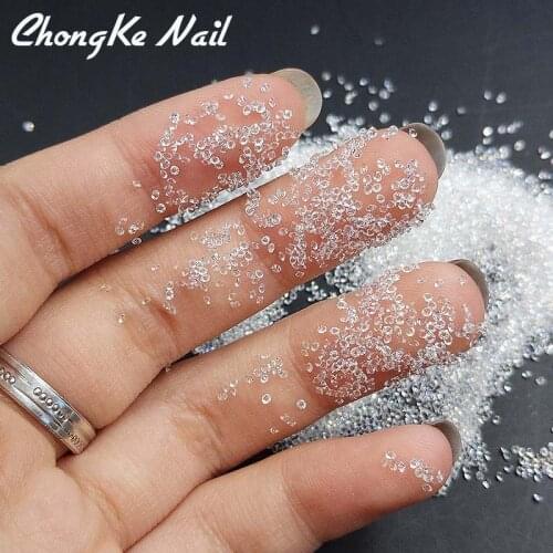 1440pcs 1.1mm Crystal Clear Glass Nail Art Rhinestones Micro Rhinestones Mini Nail Art Micro Pixie Manicure Decorations