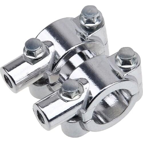 2 Pieces 8mm Universal Motorcycle Handle Bar Mirrors Mount Holder Adapter