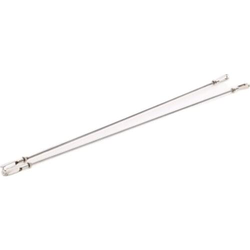 2PCS Servo Linkage M2 M3 Stainless Steel Pull Push Rod with Iron Clevis Chuck Steering Clamp for DIY RC Boat Accessories