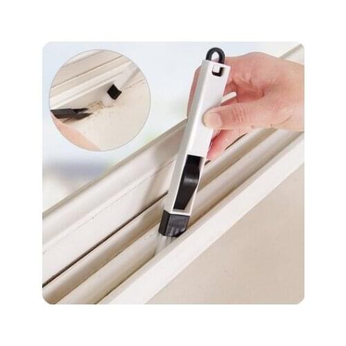 2 in 1 Plastic Multipurpose Window Groove Cleaning Brush Household Keyboard Home Kitchen Folding Brush Cleaning Tool
