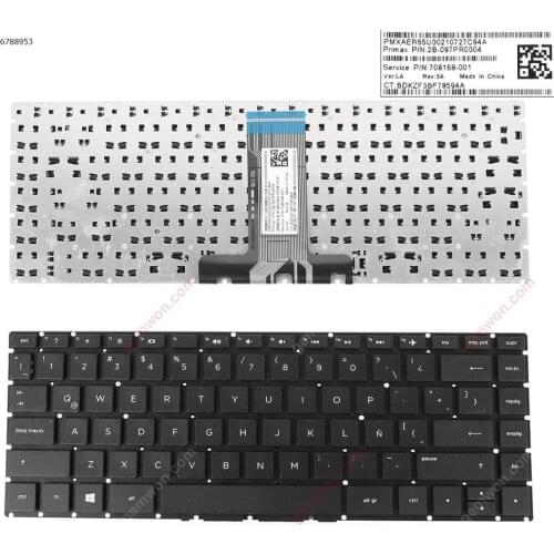 Latin language Standard Notebook Keyboard for HP Pavilion 14-BS 14-BS000 14-BS100 14-BS500 BLACK (Without FRAME,WIN8)