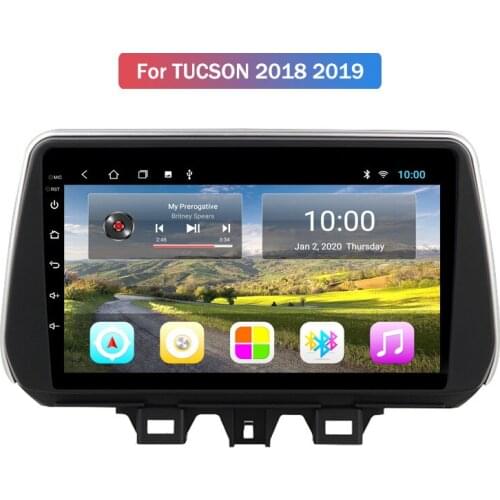 For Hyundai Tucson 18-19 Modified Car Navigation DVD Automobile GPS Navigator Android 9 Car Radio GPS Navigation WIFI Bluetooth