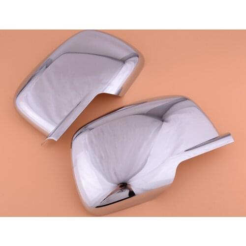 DWCX 1 Pair Silver Car Door Side Rear View Wing Mirror Cover Trim Frame Fit For Dodge Journey 2009-2012 2013 2014 2015 2016 2017